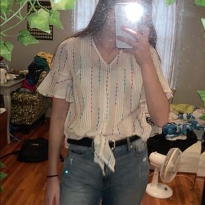 Multicolored striped shirt